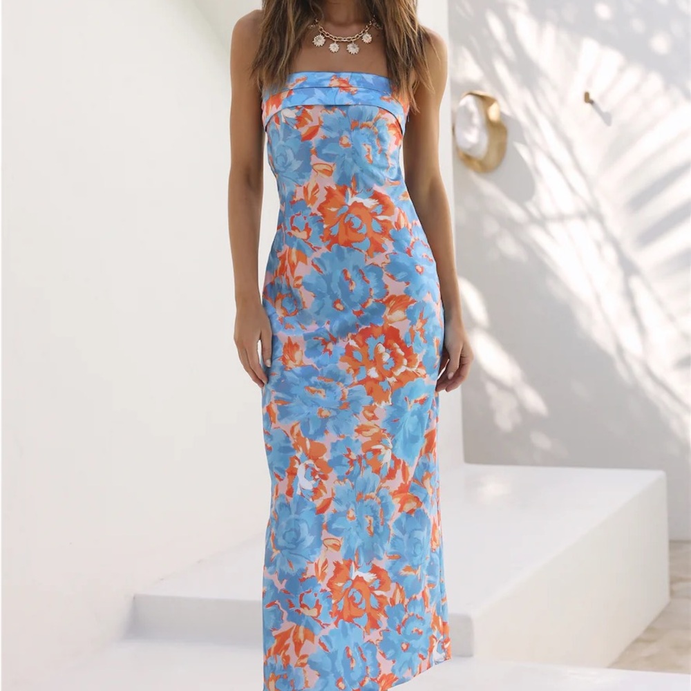 Hello Molly HIGHWAY TO HEAVEN MAXI DRESS BLUE